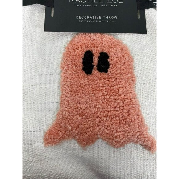 Rachel Zoe Decorative Throw Blanket GHOSTS 50 x 60" Halloween - Picture 5 of 6